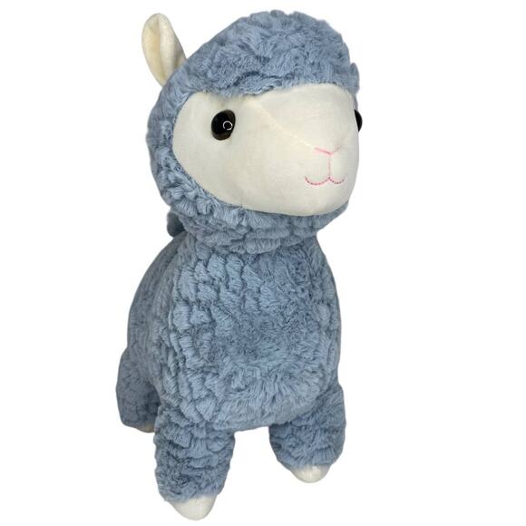 Kellytoy Original Llama Alpaca Blue Stuffed Animal Plush New With Tags 17" - Picture 3 of 9